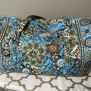 Floral Blue and Green Women's Bag